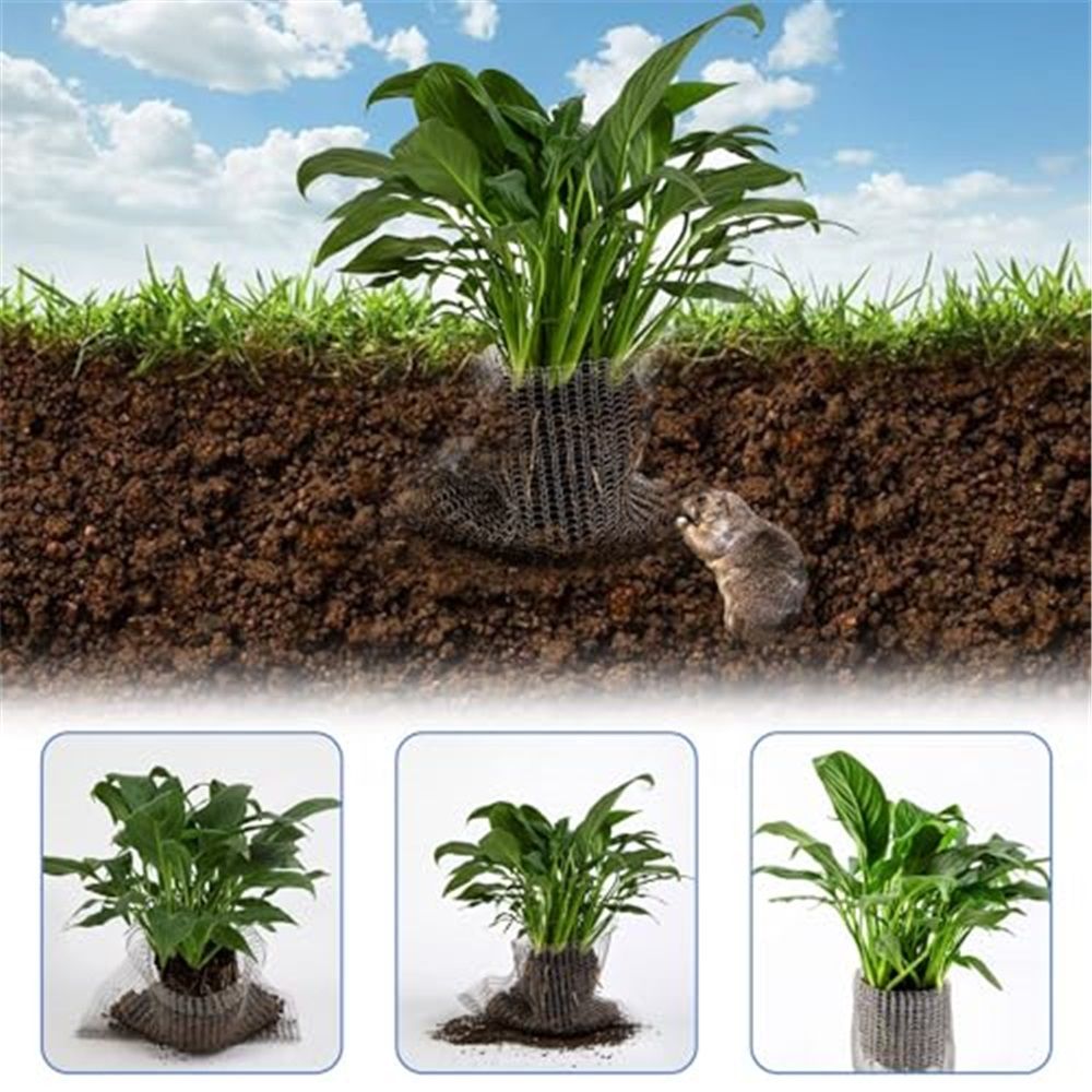 5 Pcs 5 Gallon Root Guard Gopher Proof Wire Basket Mole and Vole Mesh Wire view 4