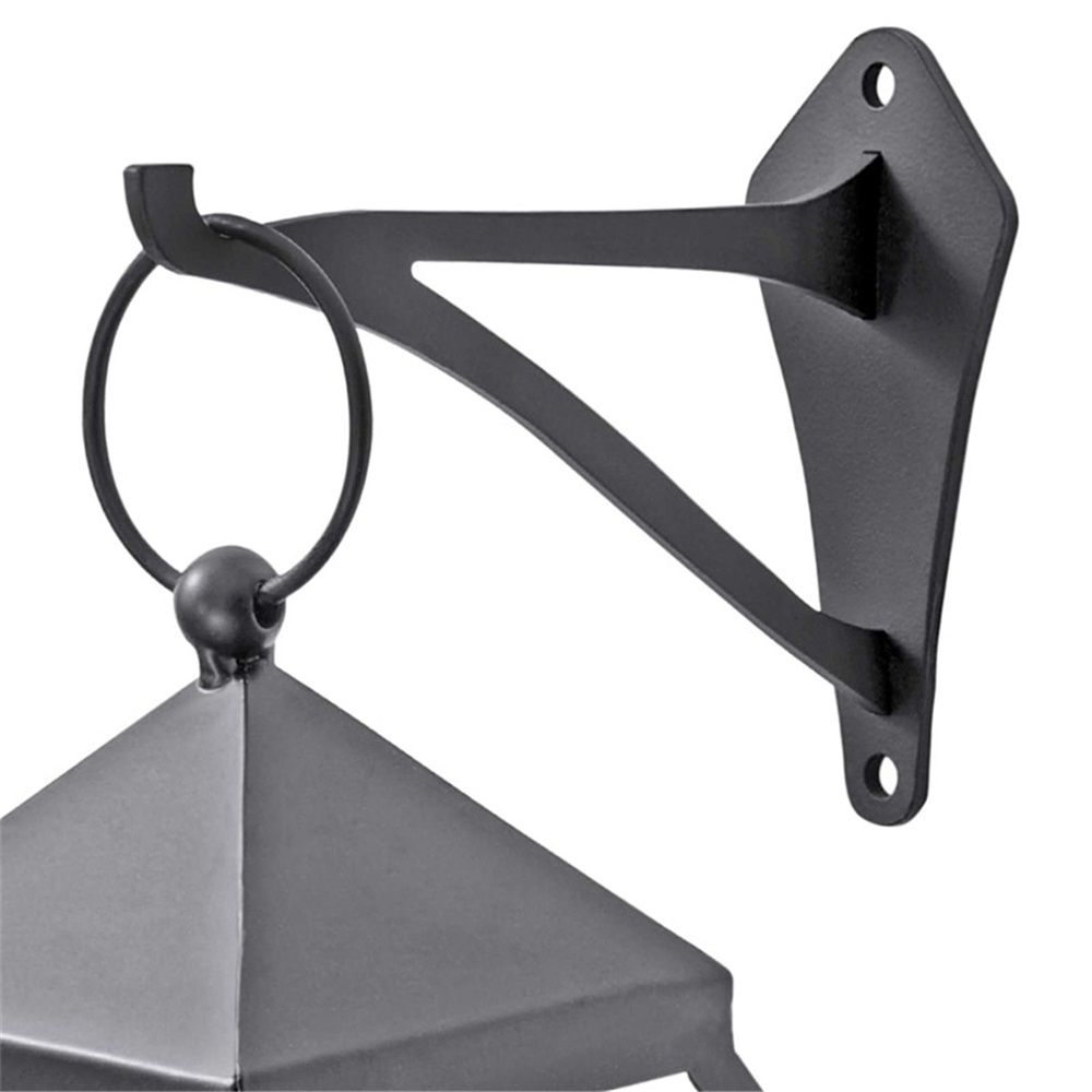 2 Piece 6" Outdoor Indoor Decorative Small Planter Lantern Hooks for Wall view 2