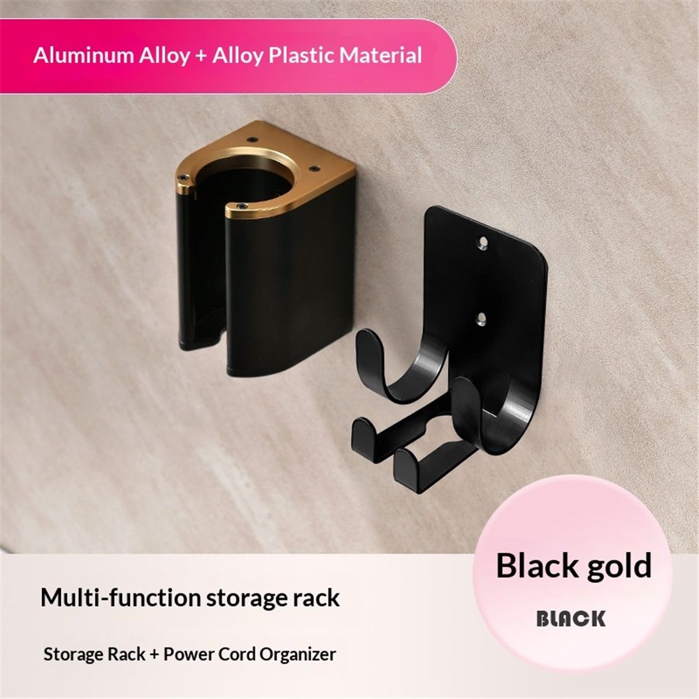Hair dryer holder , Aluminum Curling Iron Holder Wall Mount, Flat Iron Holder view 2
