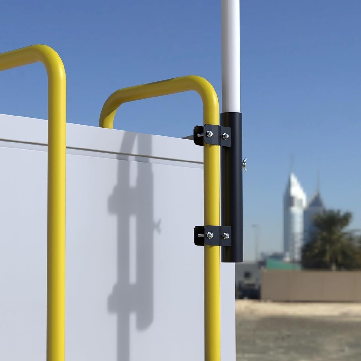 RV Ladder Mounted Flagpole Holder view 3