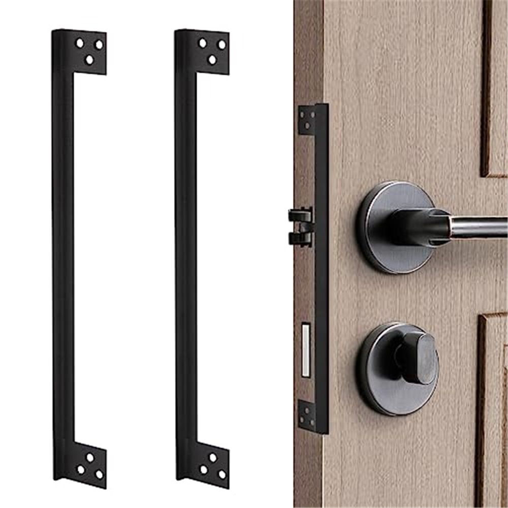 2 pack L-Shaped Door Latch Guard Plates 11"