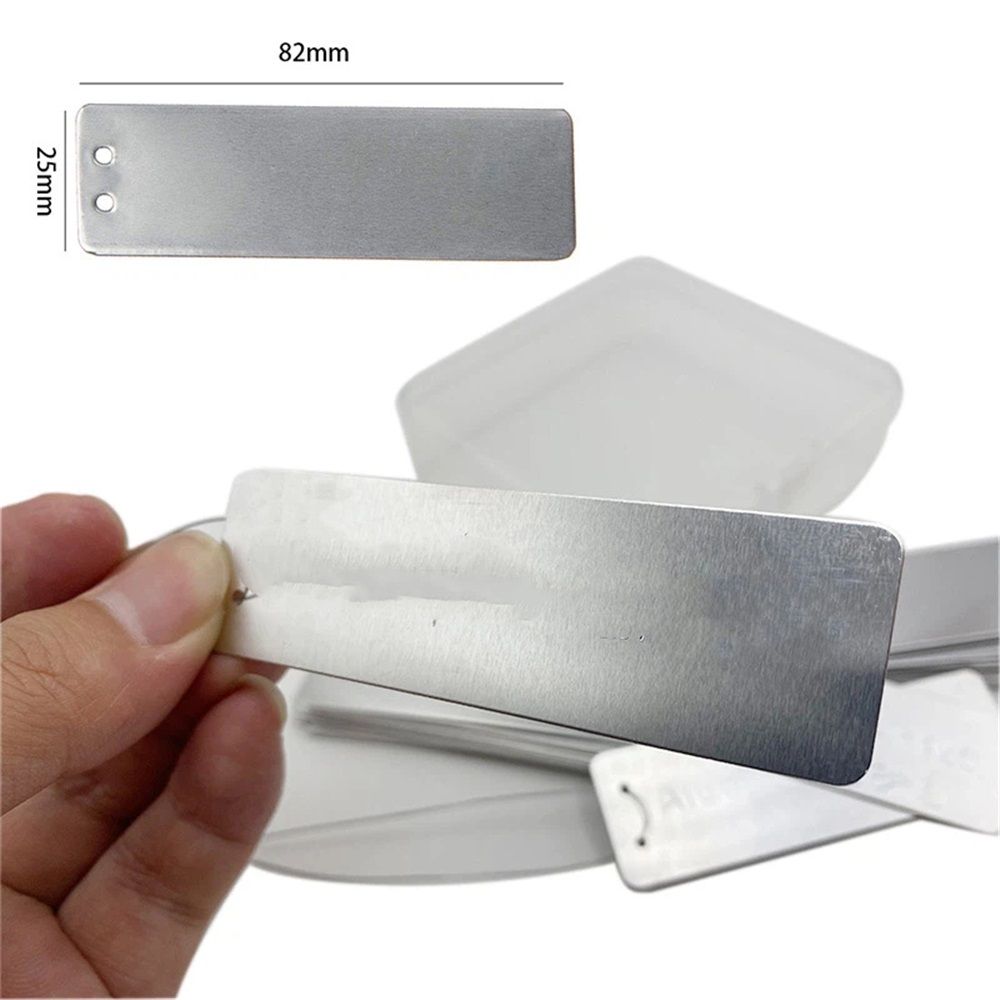 100 pack Aluminum Plant Label Tree Tags Garden Label Tag Outdoor Metal Label view 3