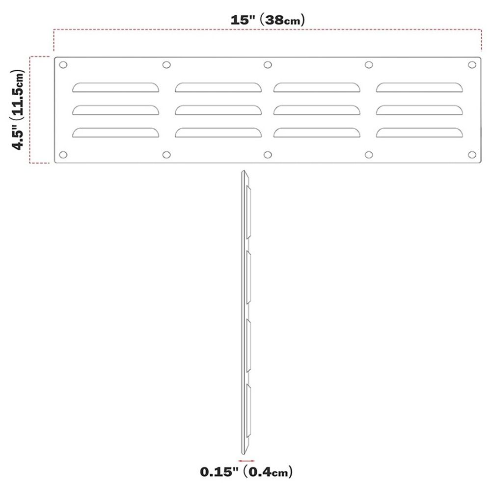 2 pack Stainless Steel Venting Panel for Grill Accessory view 4