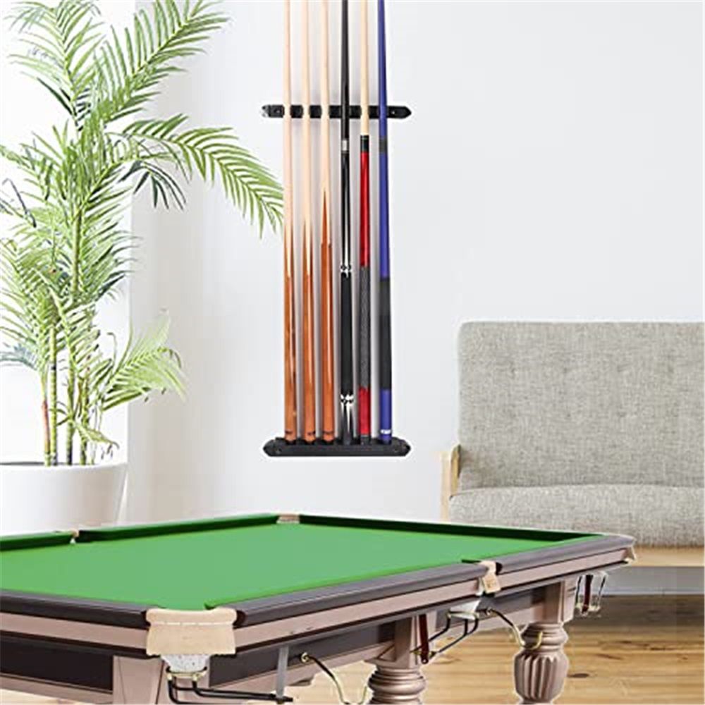 2-Piece 6 Billiard Pool Cue Rack Wall Mounted Holders view 5