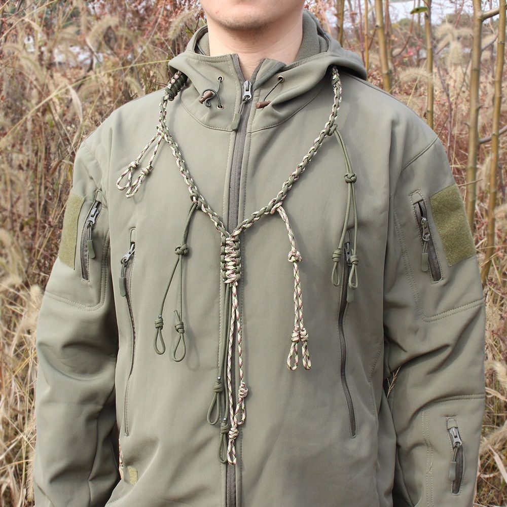 Duck Call Lanyard with Removable Drops Secures 12 Call Premium Real Nylon Game view 3