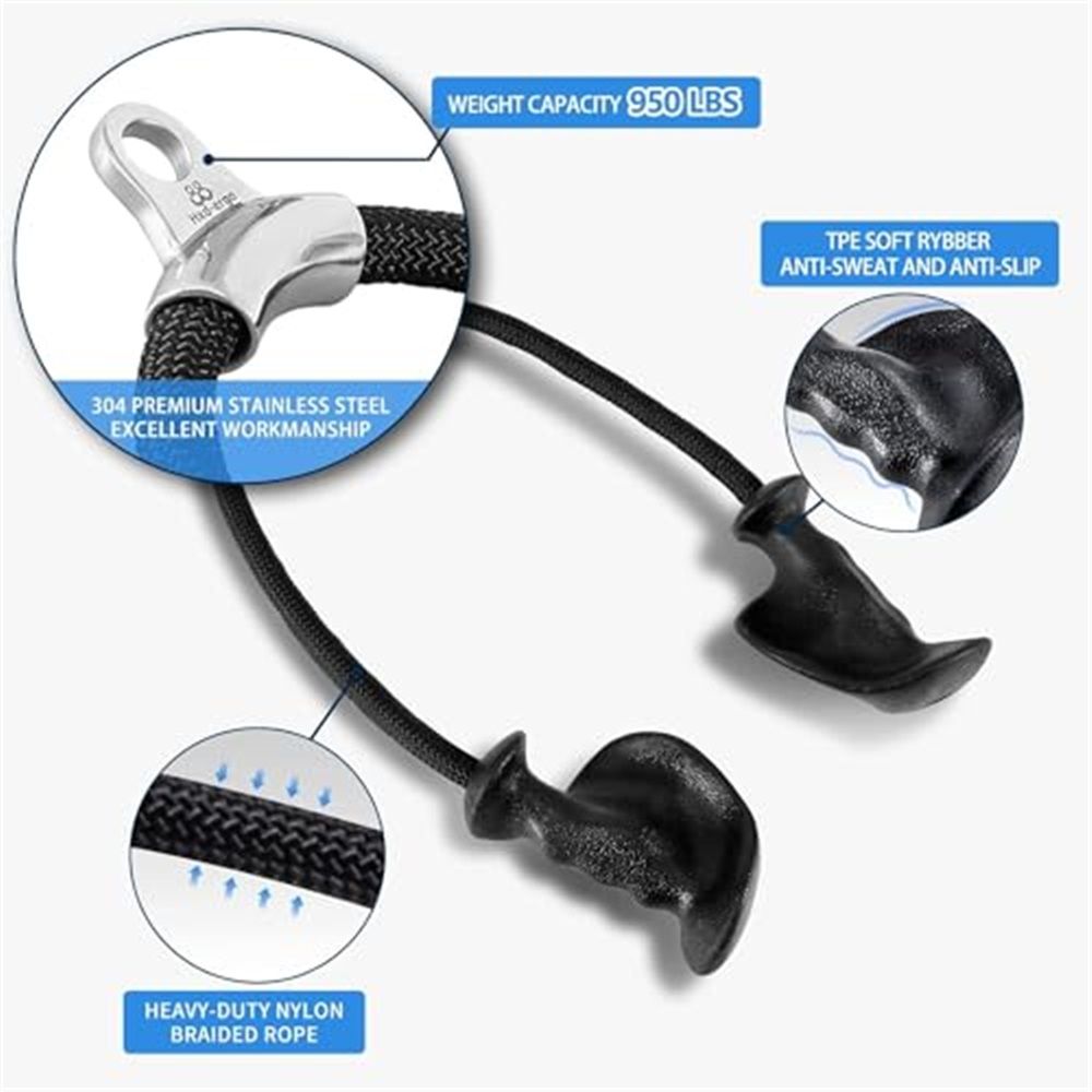 Tricep Rope with Ergonomic Handles view 4