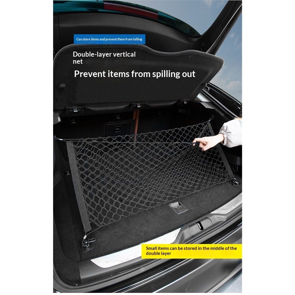 Cargo Net Stretchable, Car Exterior Accessories, Adjustable Elastic Trunk view 3