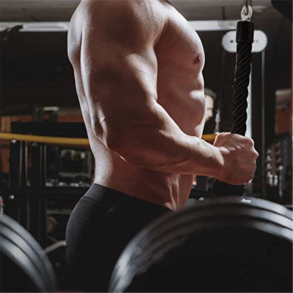 Pull Down Rope Single Grip Tricep Bicep Exercise Attachment for Cable Machines view 3