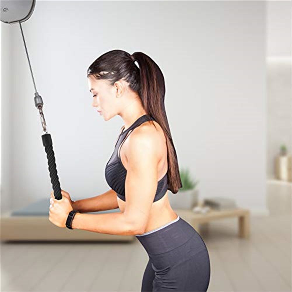 Pull Down Rope Single Grip Tricep Bicep Exercise Attachment for Cable Machines view 4