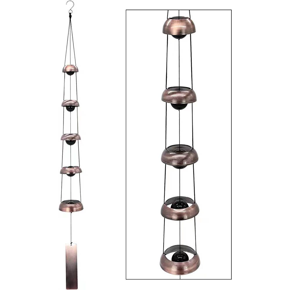 Copper Wind Chimes, Temple Wind Chime,Feng Shui Wind Chimes for Home Yard — image 1