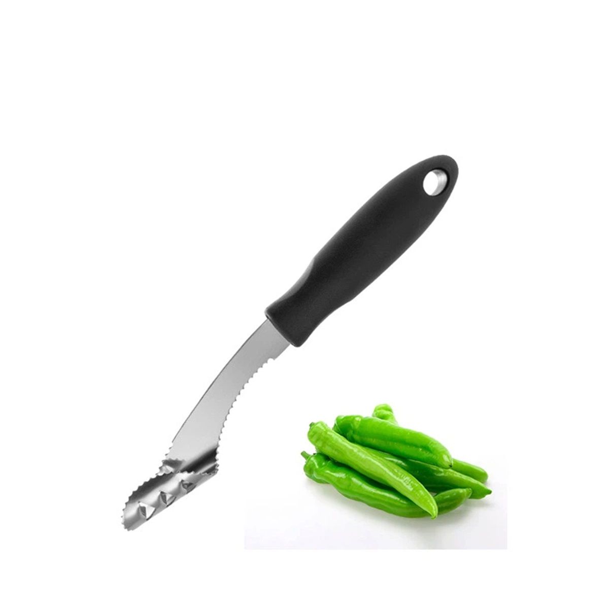 3pcs Corer Tool with Serrated Slice and Rubber Handle Easily Seed Remover or — image 1