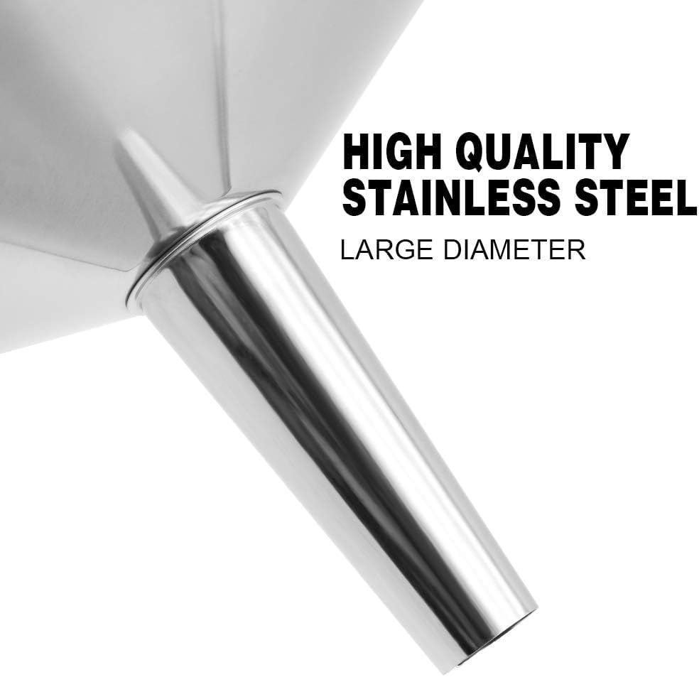 Super Large Stainless Steel Large Funnel with Detachable Strainer/Filter for view 4
