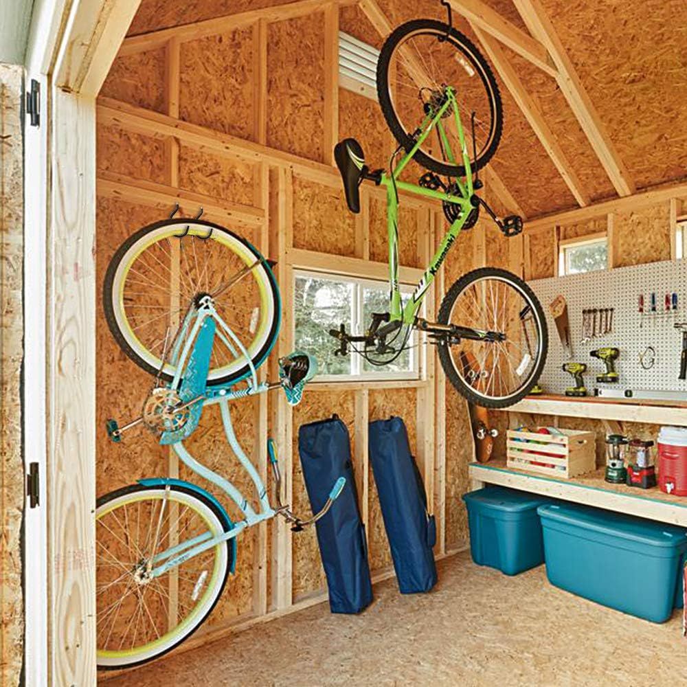 8 Pack Bike Hanger Storage Hook Rack view 3