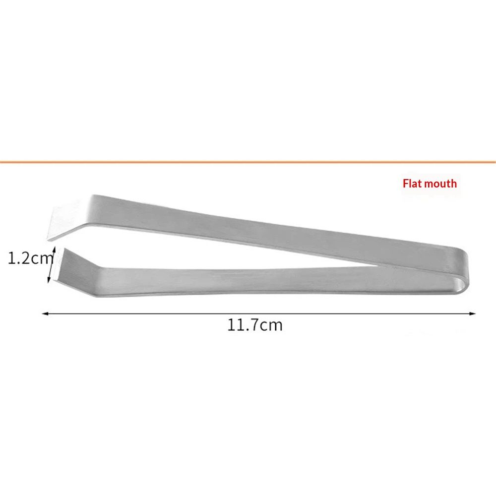 Stainless steel fish bone tweezers view 5