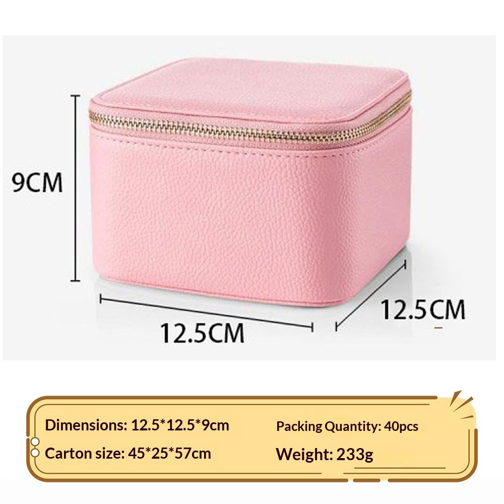 Travel Jewelry Box Organizer - 6 Small Zipped Pouches Pockets for Jewelries view 5
