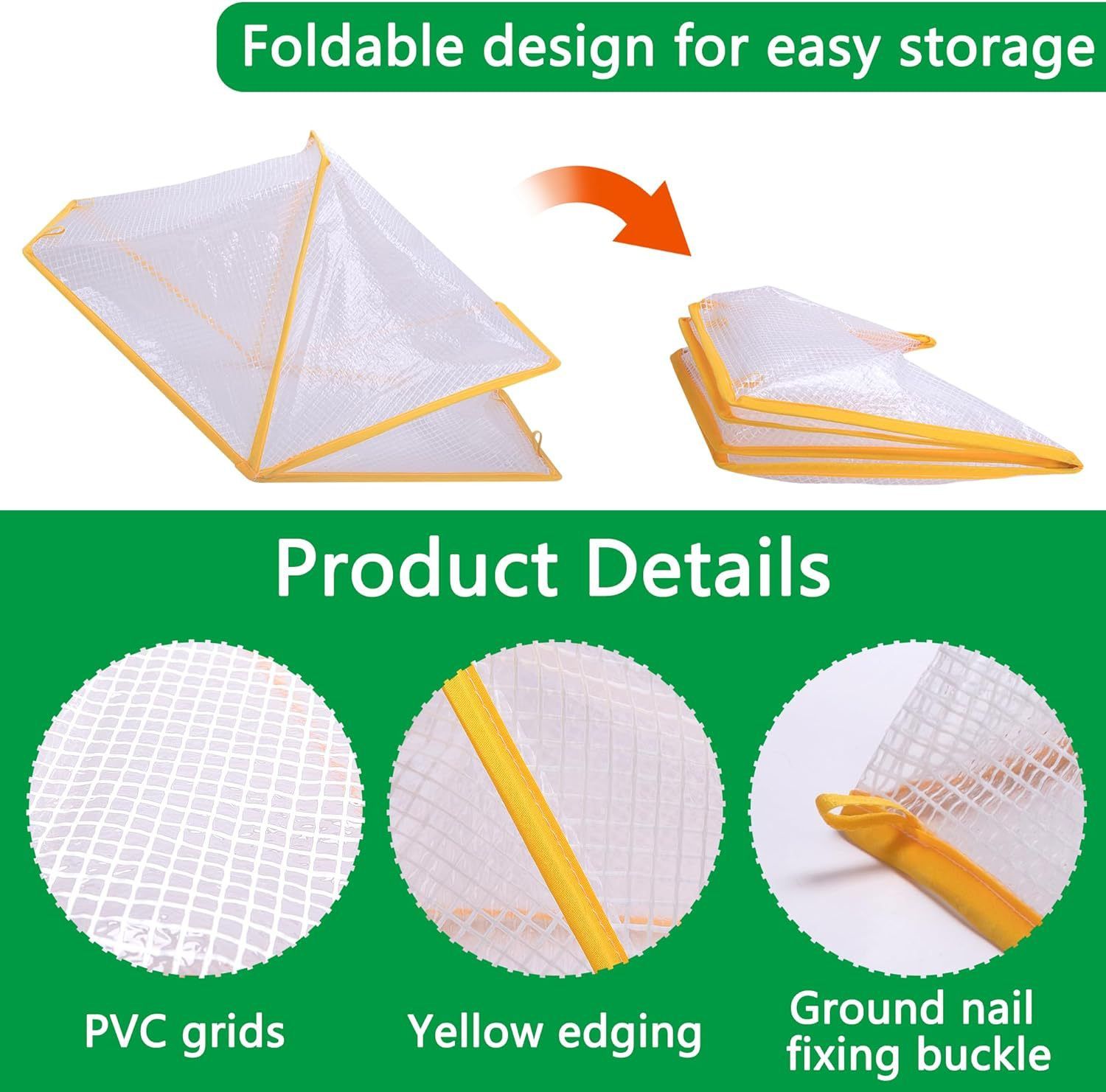 Foldable Raised Garden Beds Vegetable Rows Plant Protector view 4