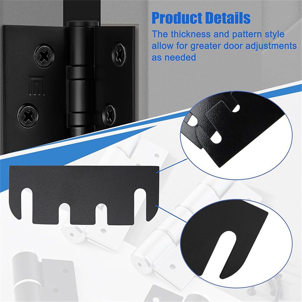 10 Pack Door Hinge Shims for Door Hinge Repair Kit view 3