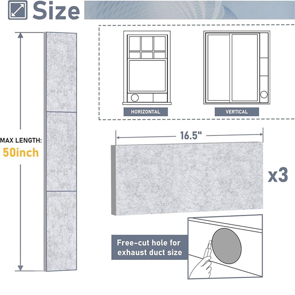 Insulated Foam Panels for Portable AC Window Seal Kit view 4