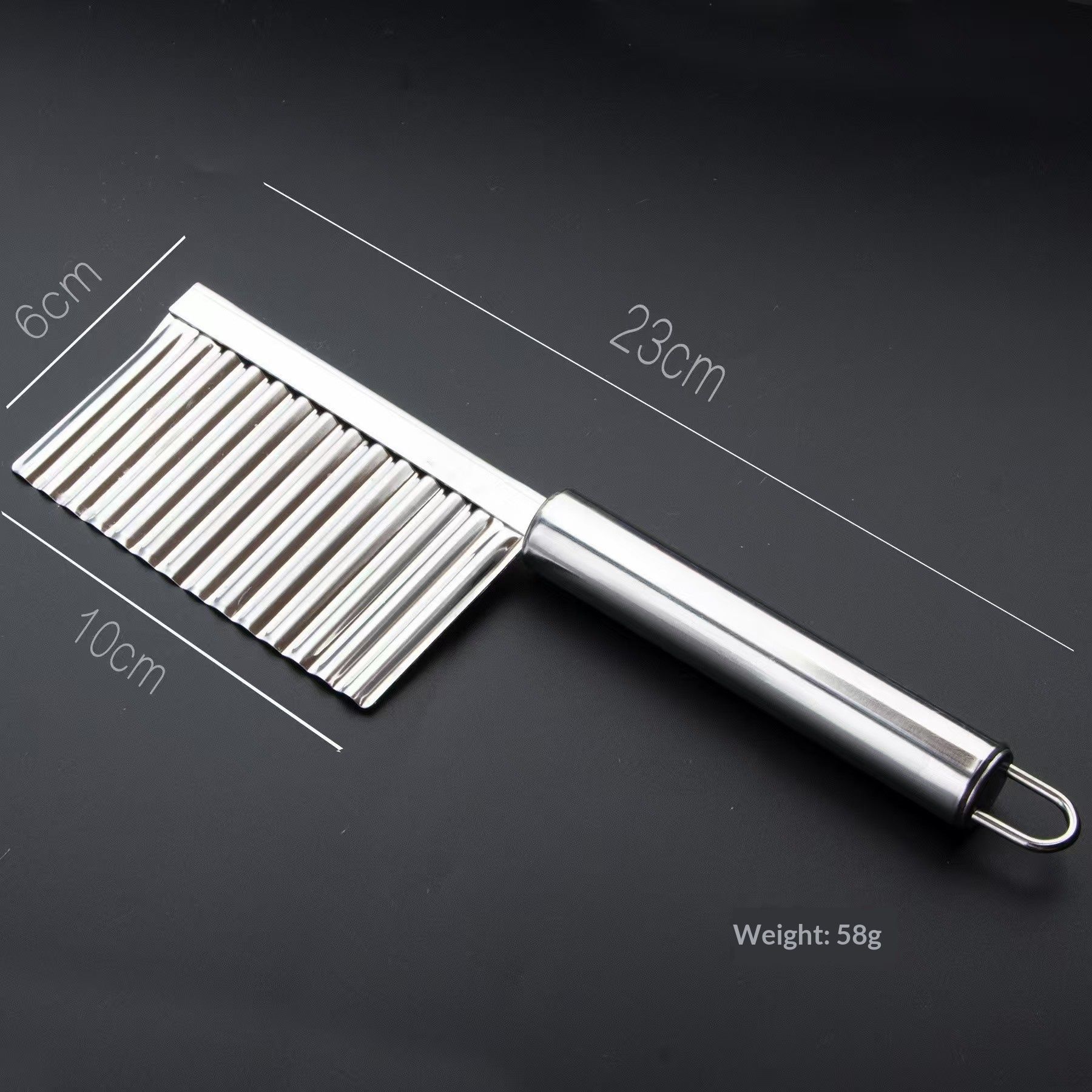 2pcs Home Kitchen Plastic Handle Stainless Steel French Fries Potato Carrot view 5
