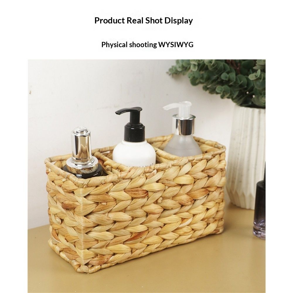 1pcs Water Hyacinth Wicker Storage Baskets view 5
