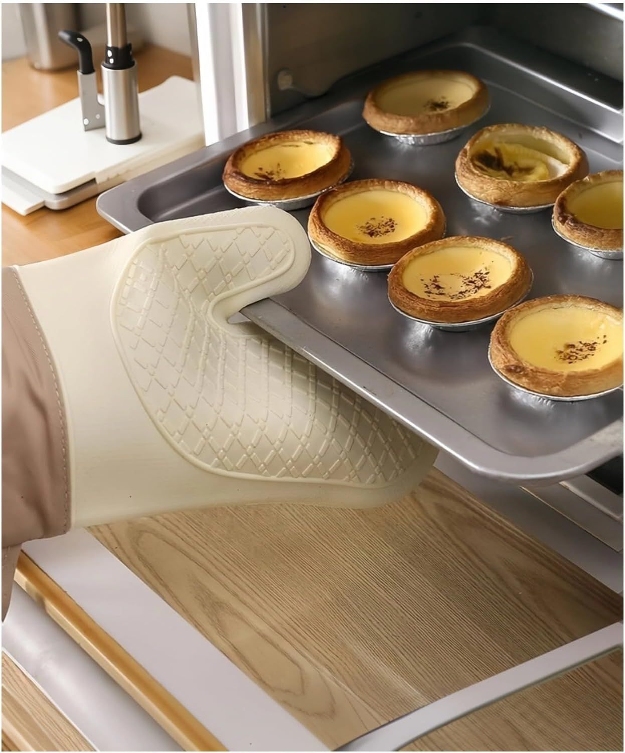 Silicone Oven Mitts，Heat Resistant up to 300°F view 4