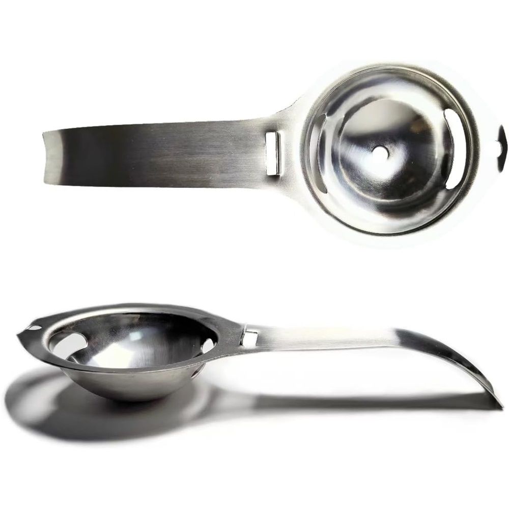 2pcs Egg separators, egg white and yolk separator, stainless steel, health and — image 1