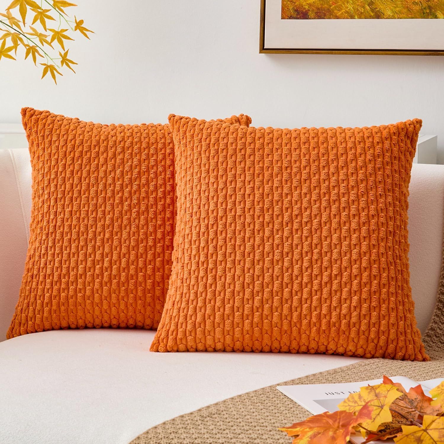 Throw Pillow Covers 18*18Set of 2 Fall Pillow Covers view 3