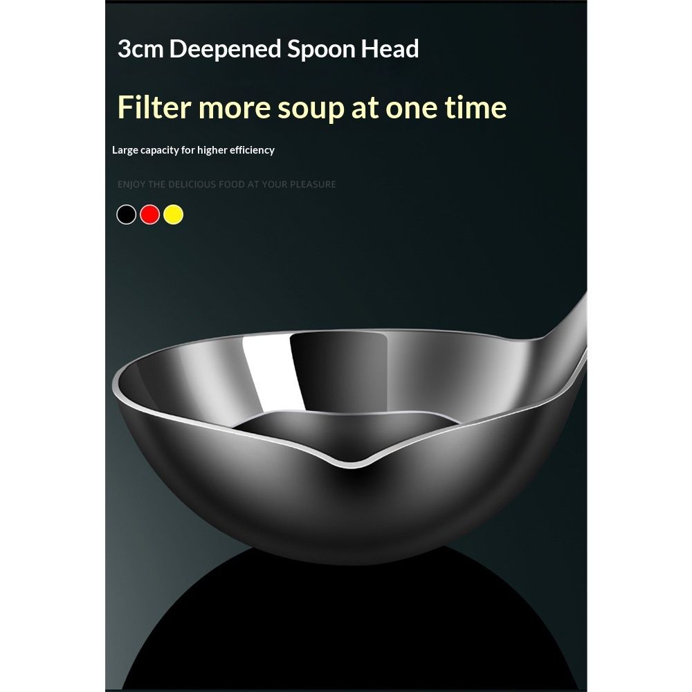 Oil Separating Stainless Steel Soup Ladle/Grease Trap Long Spoon/Fat Separator view 4