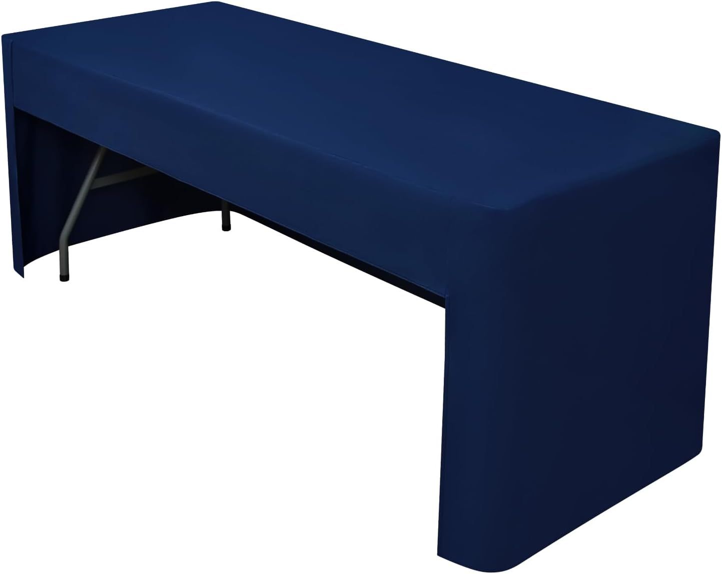 120*40*75cm Rectangle Fitted Open Back Tablecloth for Folding Table Washable