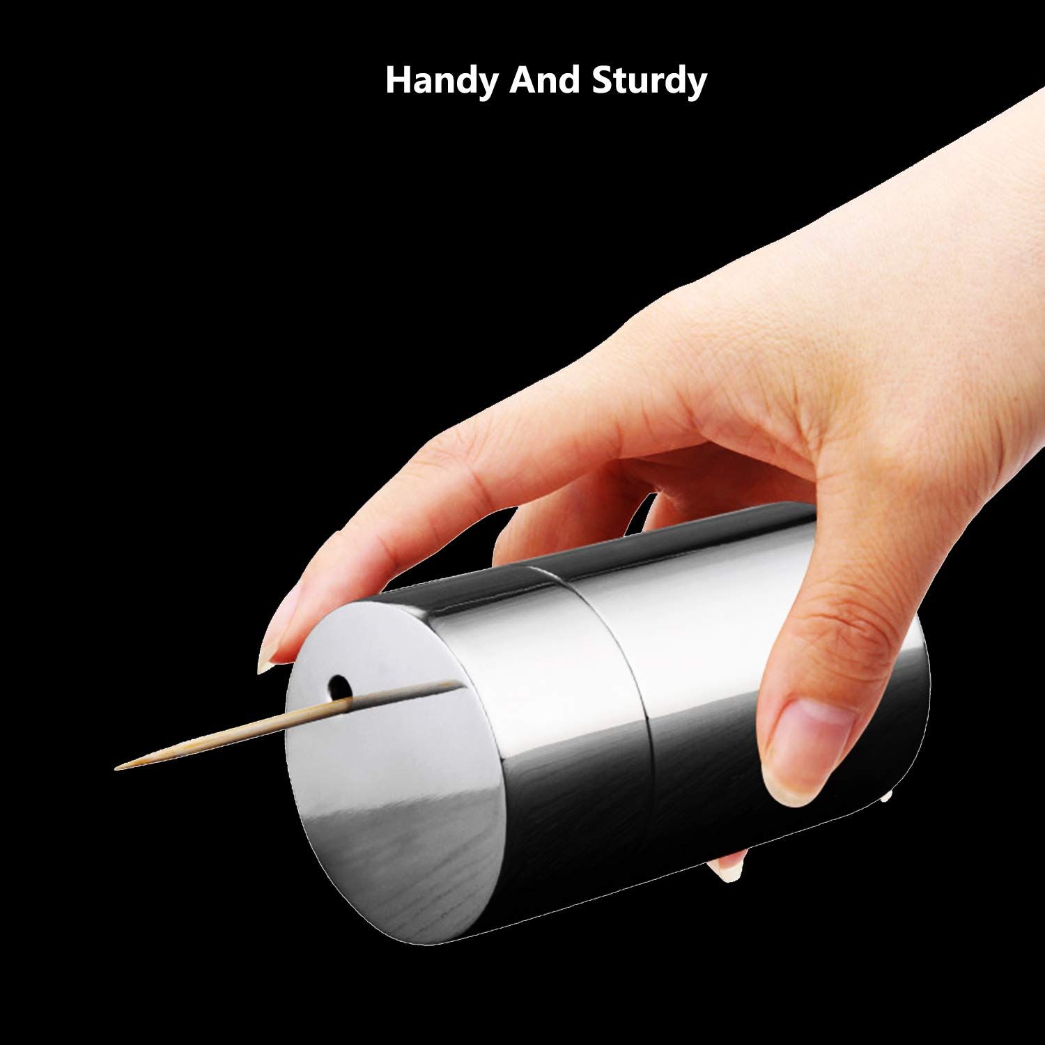 Toothpicks Holder Stainless Steel Modern view 3