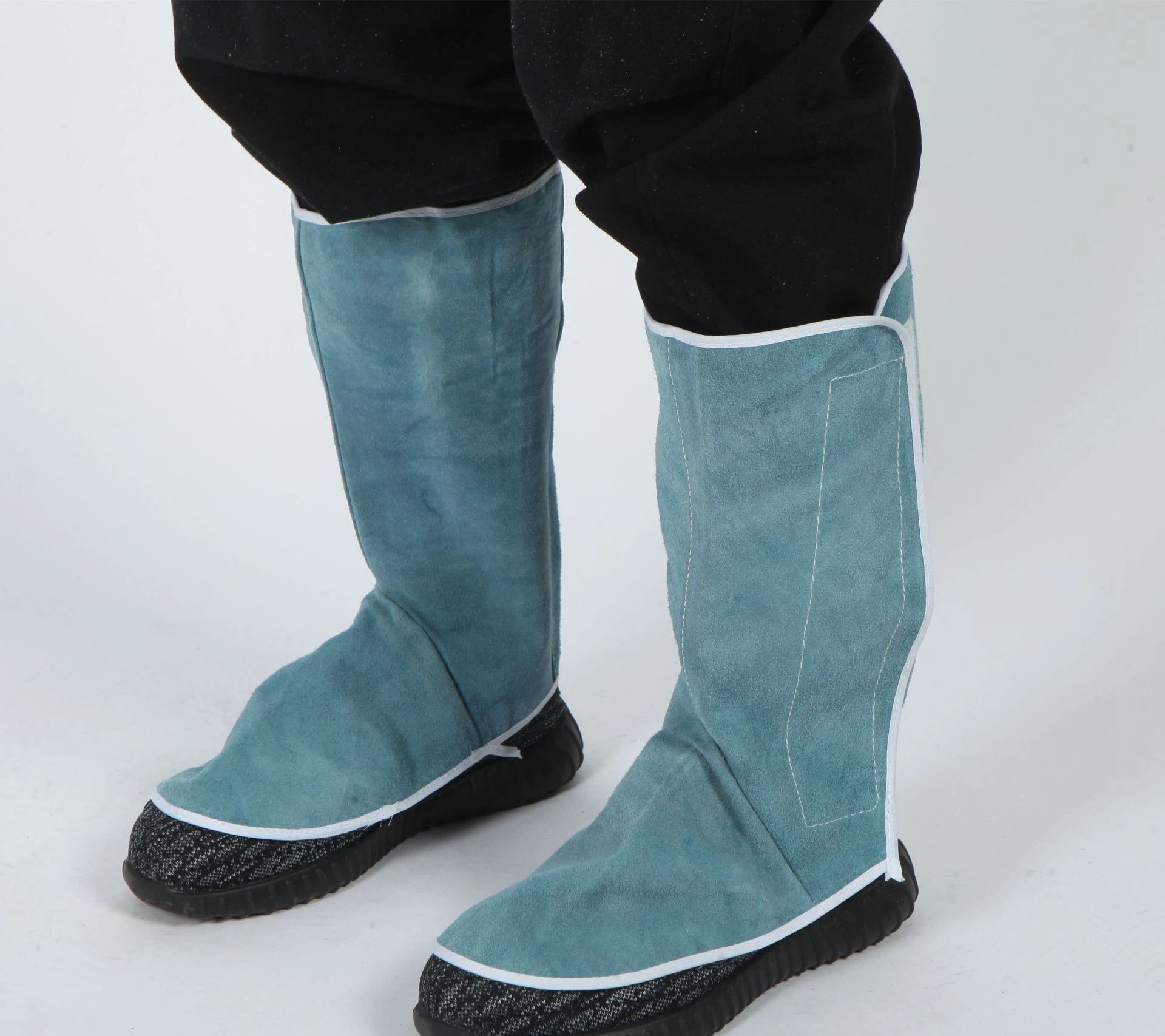 1Pair Cowhide Leather Welding Spats view 3