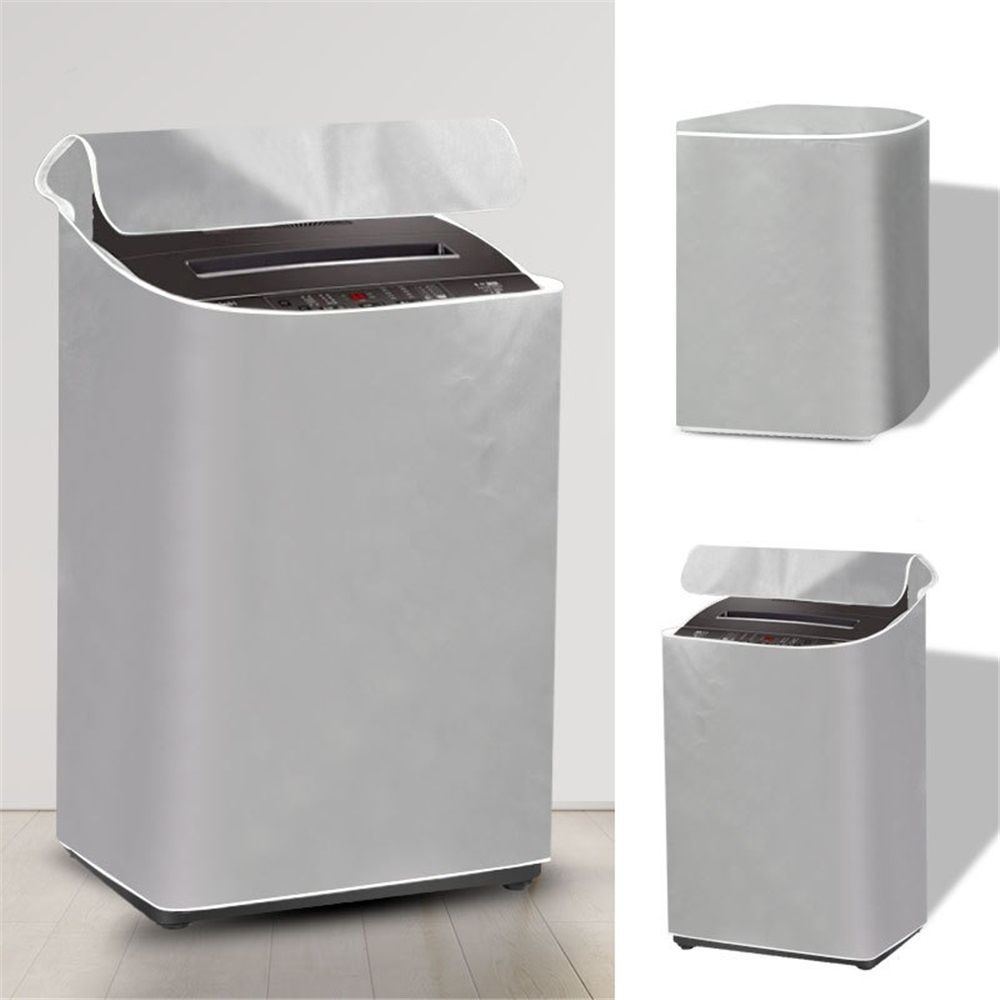 Washing Machine Cover Thickening Double-Side Silver Coated Fabric Waterproof view 2
