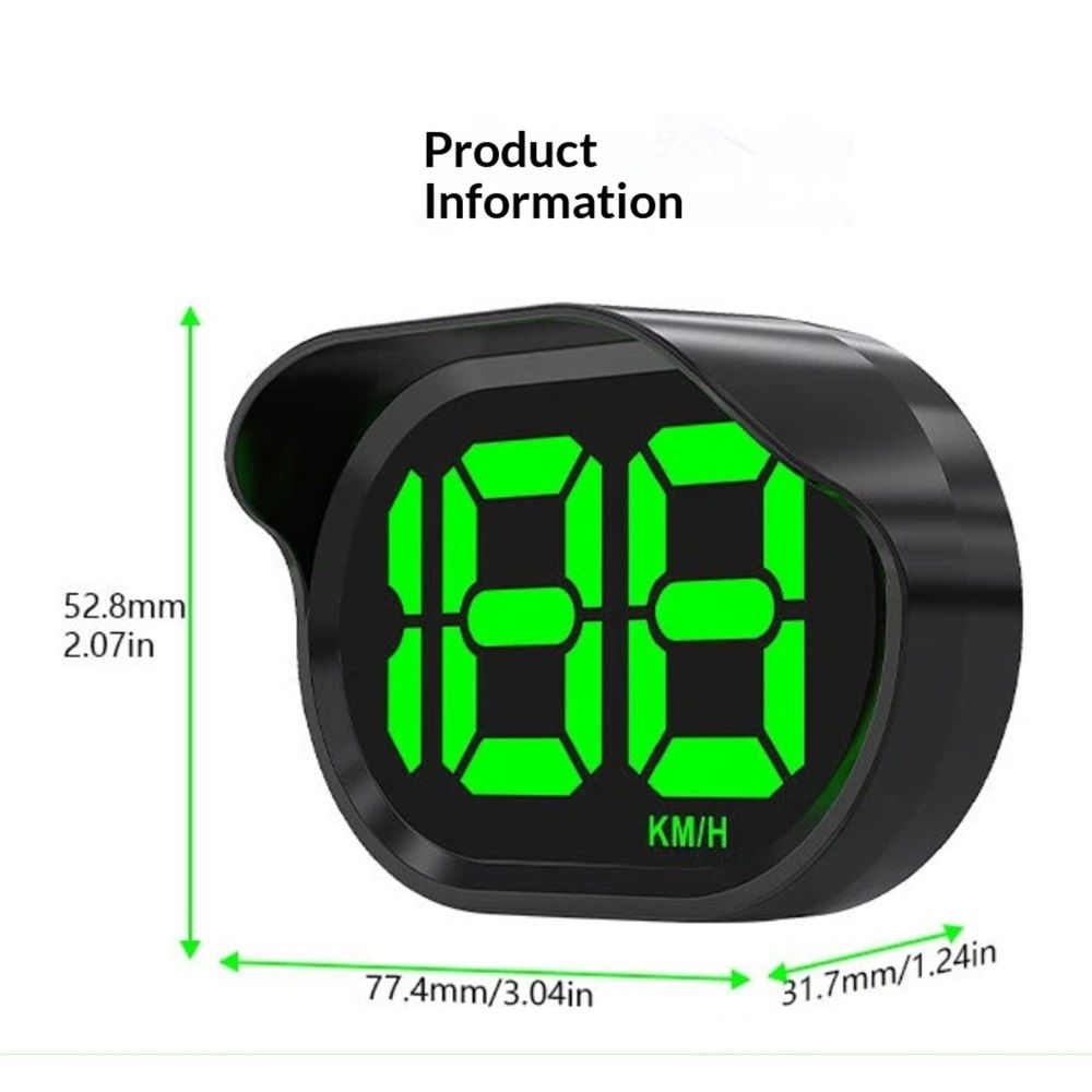 GPS Digital Speedometer for Car KM view 4