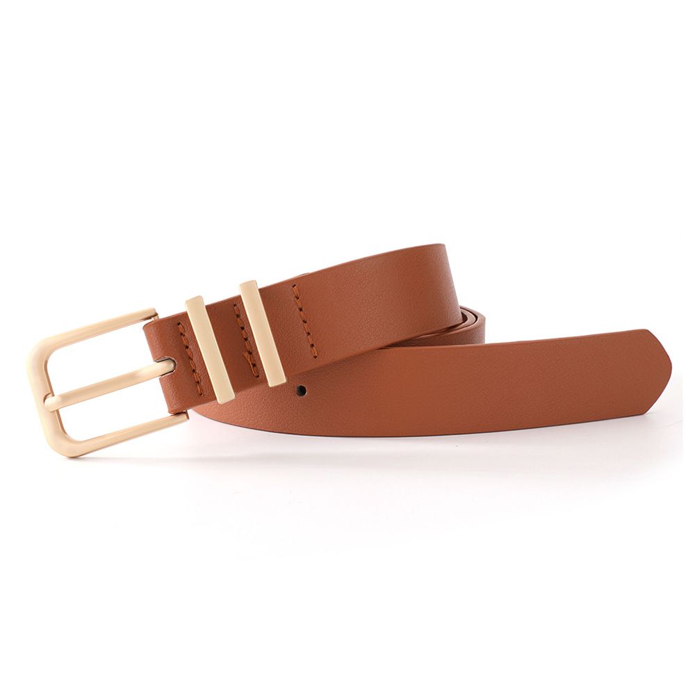 2 pack Women's Leather Belt for Jeans Pants Dresses Fashion Ladies Belt Square view 3
