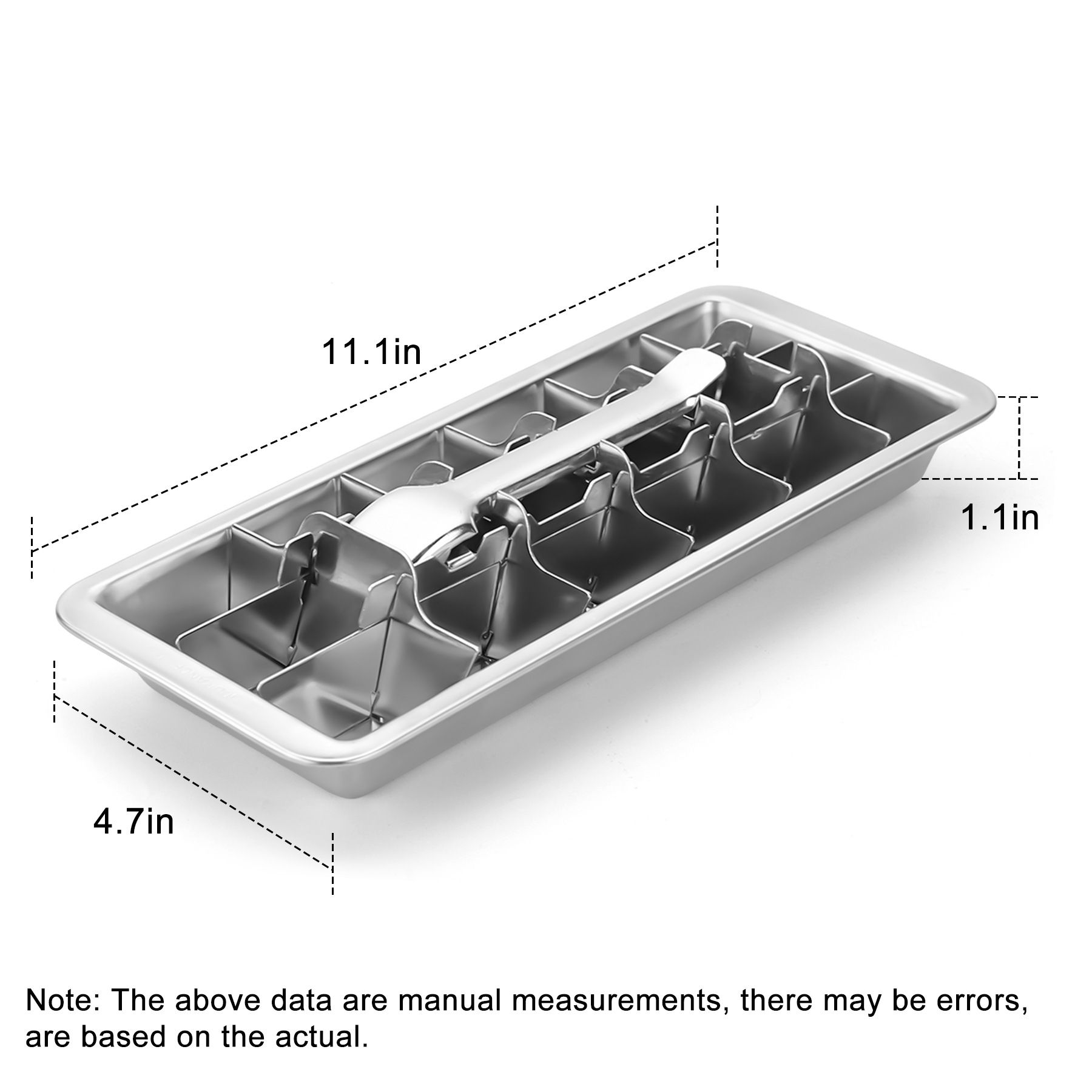 Stainless Steel Ice Cube Tray with 18 Slots view 4
