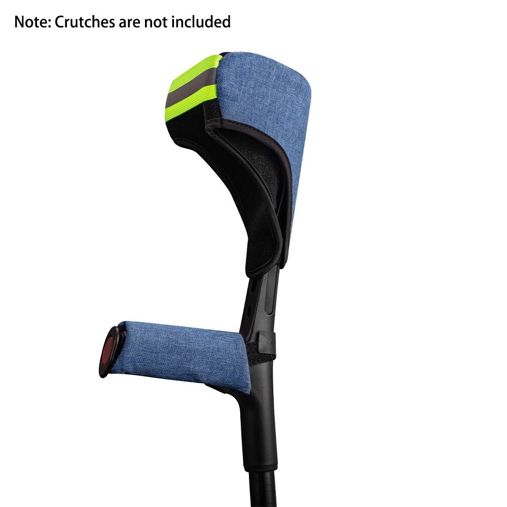 Forearm Crutch Pads and Hand Grip Covers for Open Cuff Crutches Forearm view 3