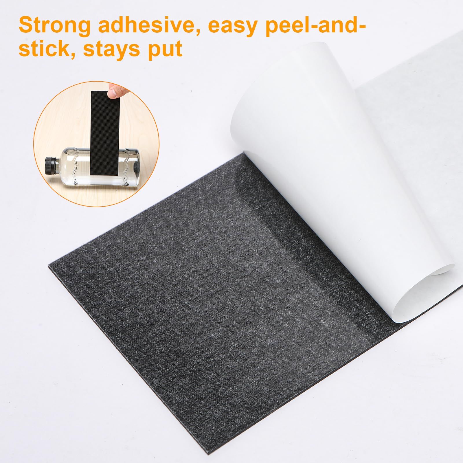 Non Slip Furniture Pads, Self Adhesive Rubber Pads with Anti Skid Stickers view 5