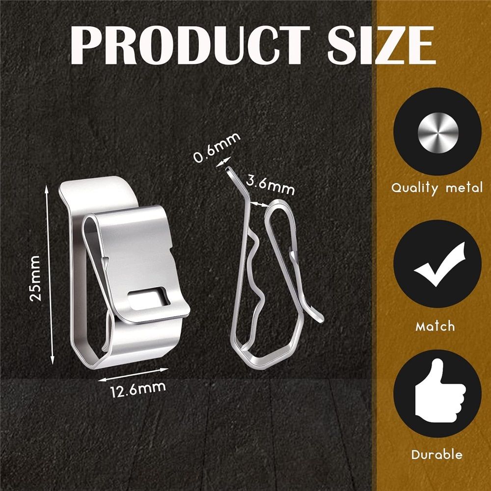 Package of 100 Stainless Steel Cable Clips view 2