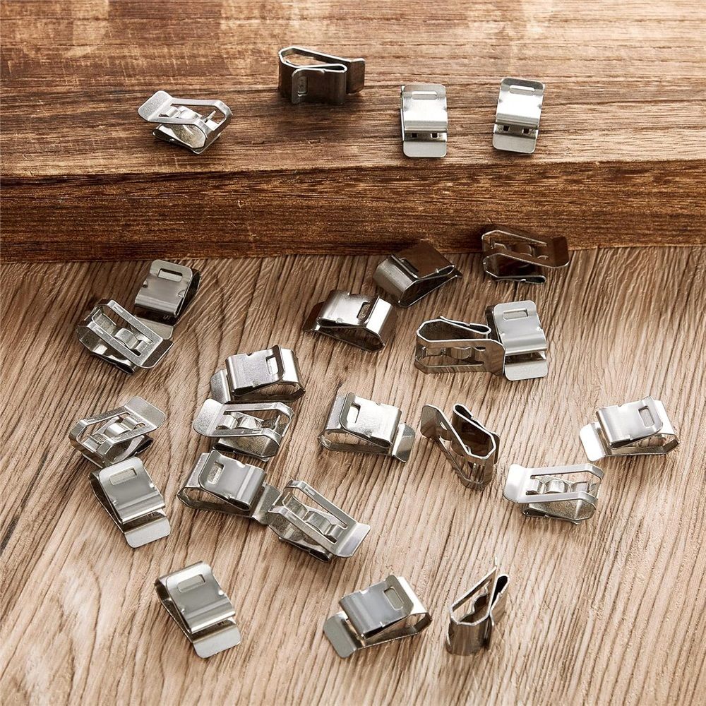 Package of 100 Stainless Steel Cable Clips view 5