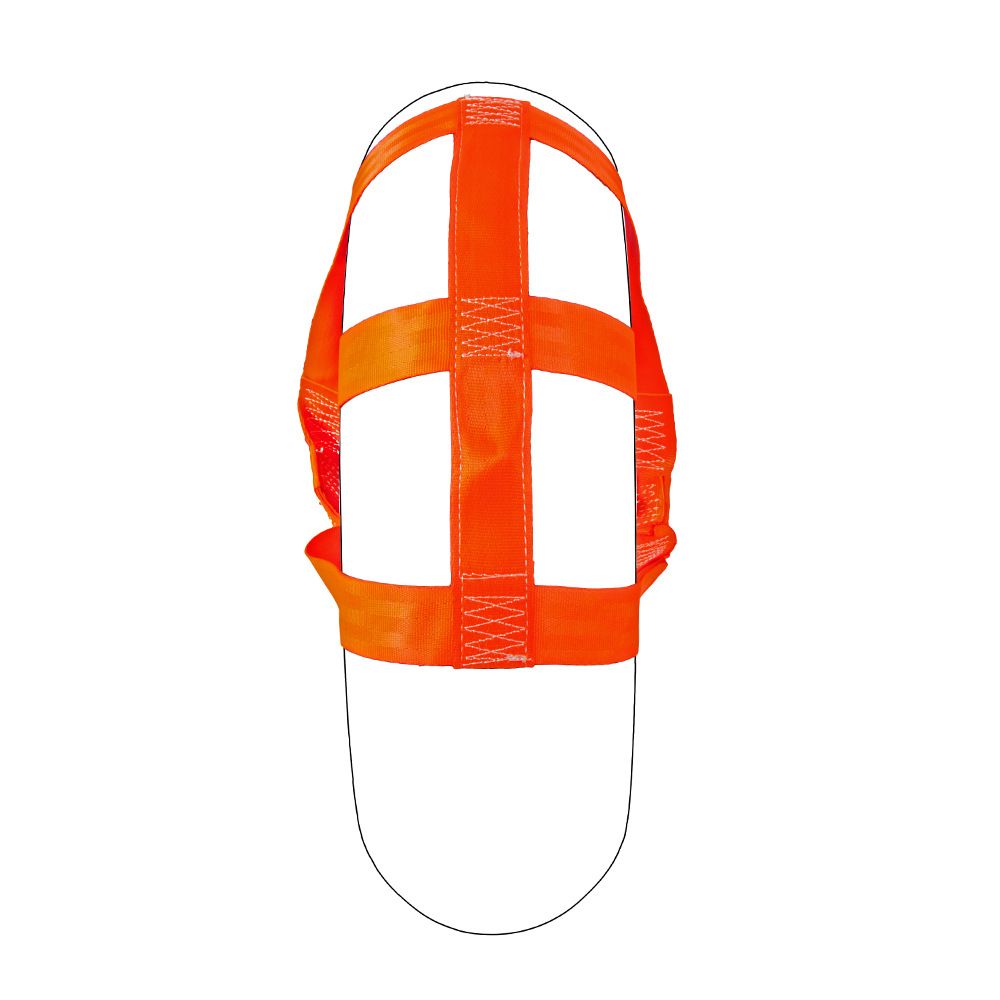 Universal Motorcycle Rear Wheel Tie down Strap in Orange view 2