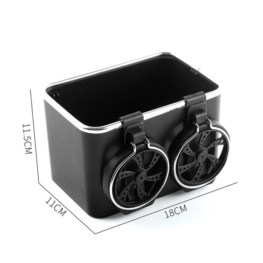 Car Armrest Storage Box with 2 Cup Holders - New Between Car Seat Organizer view 2