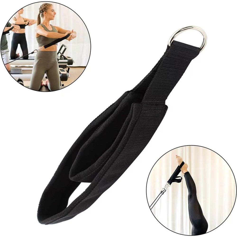 A pair Pilates Straps - Double Loop D-Ring Straps for Reformer view 2
