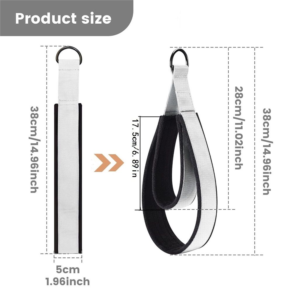 A pair Pilates Straps - Double Loop D-Ring Straps for Reformer view 5
