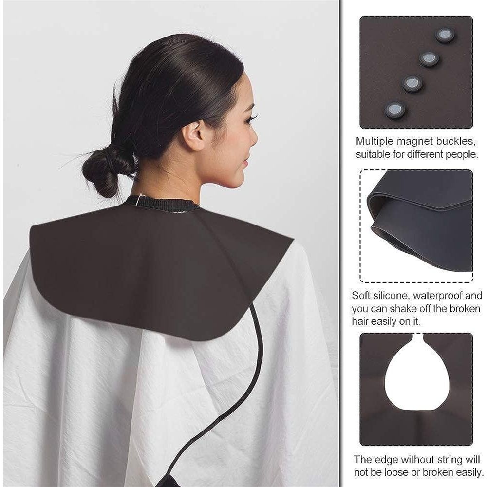 Hair Cutting Collar, Silicone Salon Hair Dye Pad Soft Hair Shawl Neck Guard view 5