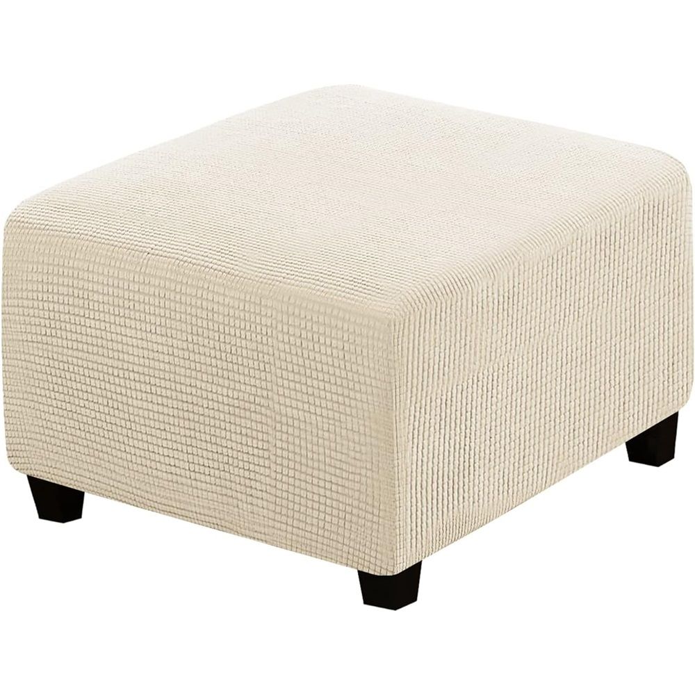 Stretch Cover Slipcover Sofa Cover Footstool Protector Storage Ottoman Covers