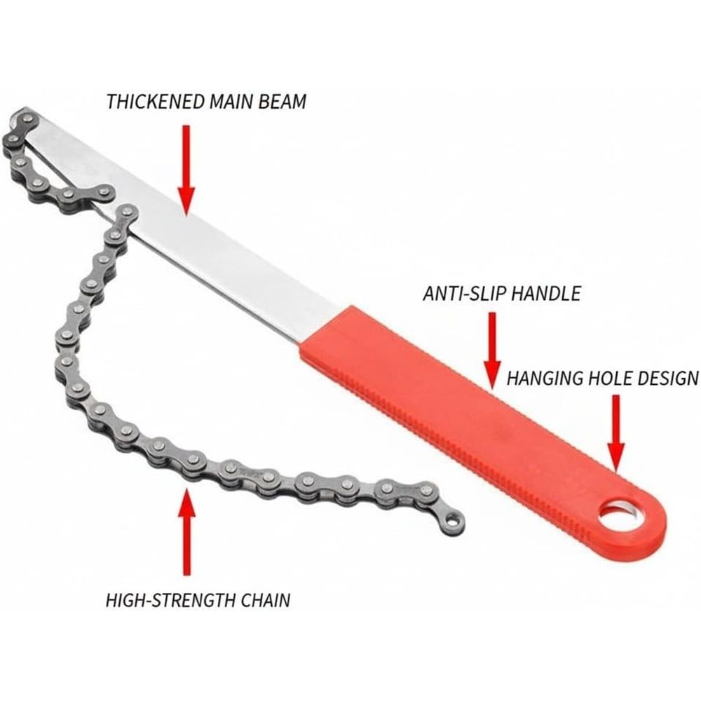 2 pack Bicycle Chain Whip Cycling Wheel Sprocket Wrench Remover Tool view 4