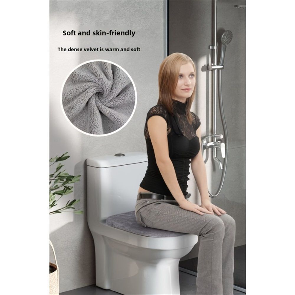 Toilet Lid Cover – velvet view 5