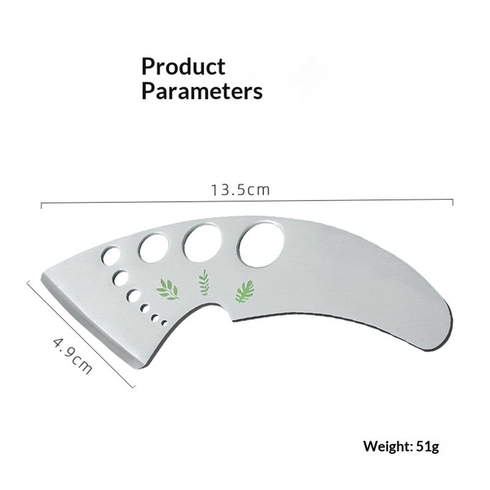 2 pack Stainless Steel Herb Leaf Stripper with Multi-Size Holes & Precision view 4
