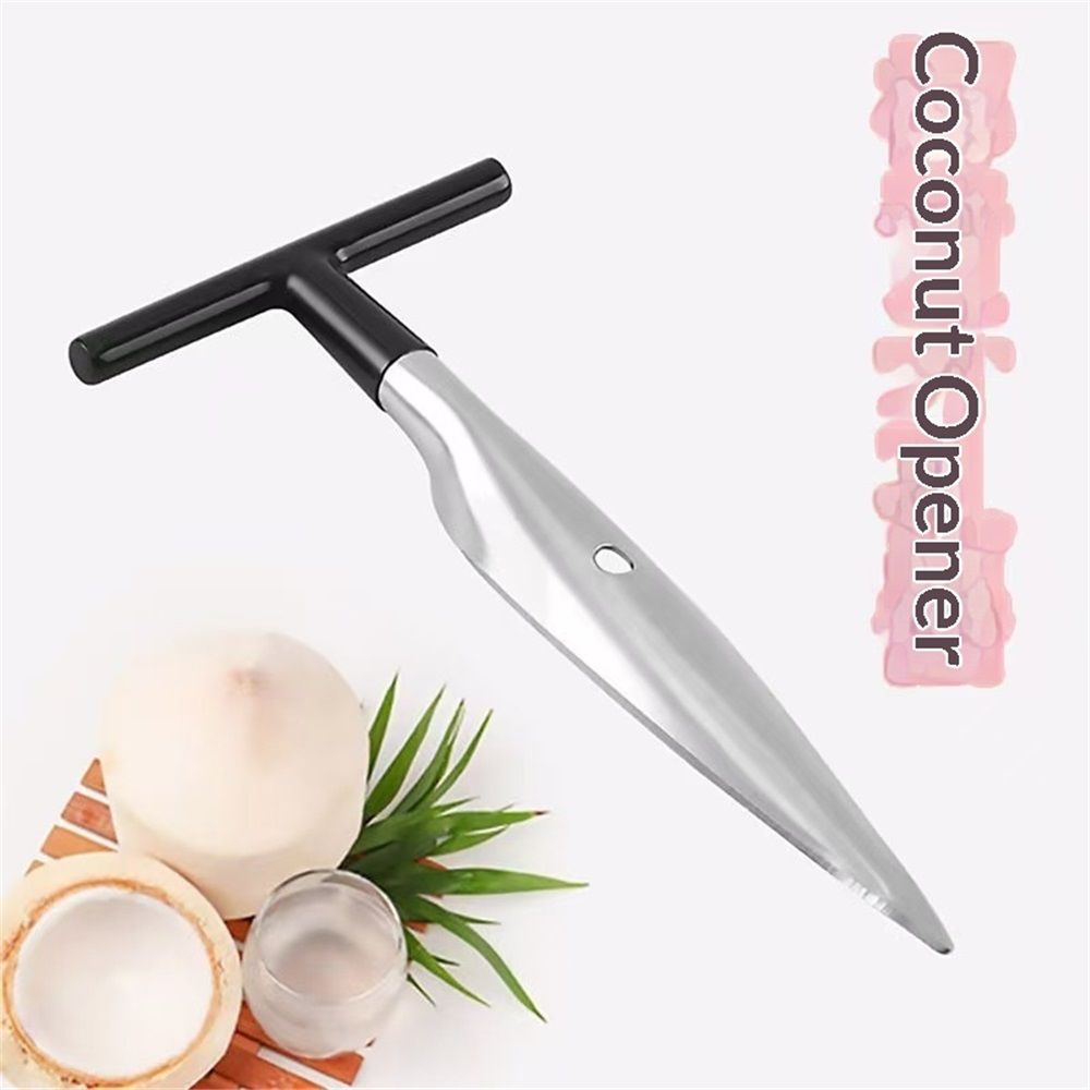 2 pack Coconut Opener, Stainless Steel Coconut Knife Tool For Easy Access To view 2