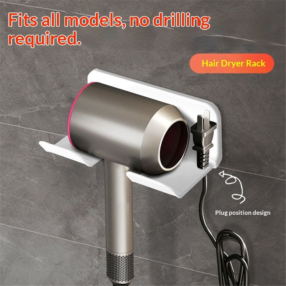 Hair Dryer Holder, Blow Dryer Holder Wall Mounted Compatible with Hair Dryer view 5